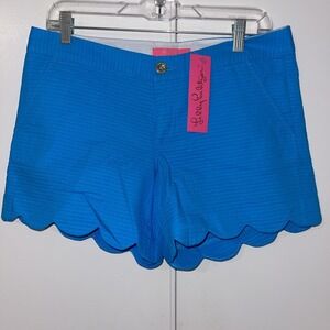 5" Buttercup Hem Short lilly pulitzer Cumulus Blue Size 14 NWOT